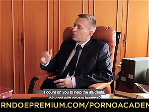 pornography ACADEMIE - stunning instructor dp and crazy ass fucking penetrate