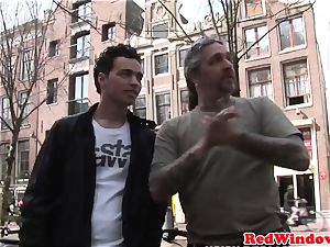 Real amsterdam call girl pussylicked and pulverized
